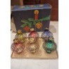 6 old foil lantern from Lauscha, h: 8 cm. (box incl.) (2)