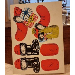 Old unused Jumping Jack, size: 31 x 23 cm.