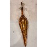 Antikt glaspynt, paraply med metal tråd, l: 18 cm