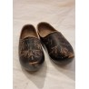Small old souvenir clogs, l: 11 cm.
