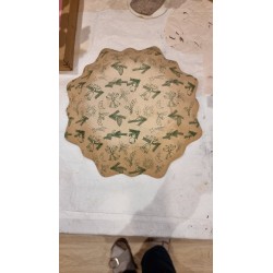 Gammel juletallerken, Aftenstemning, Ø: 26 cm.
