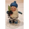 Antique pine cone elf with spruce, h: 8 cm.