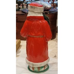 Antik candycontainer, julemand, papmaché, h: 29 cm.