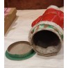Antik candycontainer, julemand, papmaché, h: 29 cm.