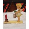 Display with an old angel, size: 6 x 6 cm.