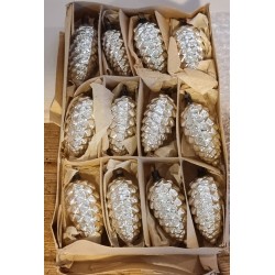 Box with old glass...