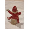 Antique bisquit elf on ice, h: 5,5 cm.