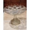 Antique glass bowl from Fyns Glasværk, h: 18 cm, Ø: 23,5 cm.