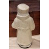 Santa, white,  in papier-mache, candycontainer, h: 30 cm.