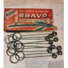 10 gamle BRAVO lysholdere, l: 18 cm.