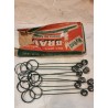 10 old BRAVO candleholders, l: 18 cm.