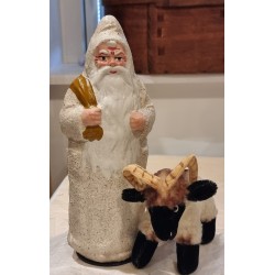 Santa in papier-mache,...