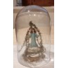 Old glass dome, h: 24 cm.
