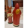 Julemand i papmachè, candycontainer, h: 30 cm. (rød)