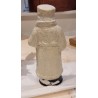 Julemand i papmachè, candycontainer, h: 28 cm. (hvid)