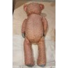 Gammel lyserød Holstebro bamse (1945 - 1961), h: 58 cm.