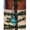 Old glass ornament, pipe, painted, l: 11 cm.