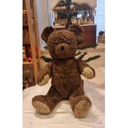 Old brown Teddy, name ?, h: 50 cm.
