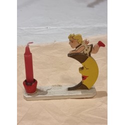 Lille antik engel/måne i...