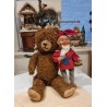 Gammel Holstebro bamse (1945 - 1961), h: 60 cm.