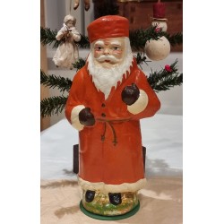 Santa in papier-mache,...
