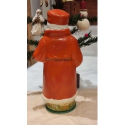 Santa in papier-mache, candycontainer, h: 28 cm.