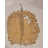 Antique ornament scrap with winter kinder, h: 15 cm.