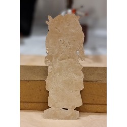 Antique scrap from 1880, Santa, h: 16 cm.