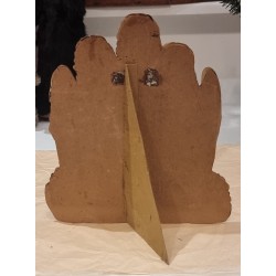 Tall antique scrap/cardboard, 3 angels from 1880, size: 24 x 22 cm.