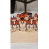 Old strip with Santas, sweden, l: 55 cm/ 12 cm.