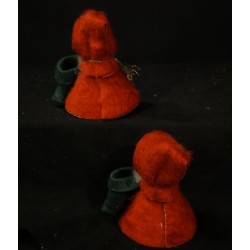 Gamle Sebnitz bord nisser, h. 11 cm.