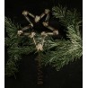 Antique tree top star, glass and paper, h: 24 cm.