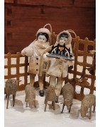 Snowhouse/Cotton dolls/Christmas display.